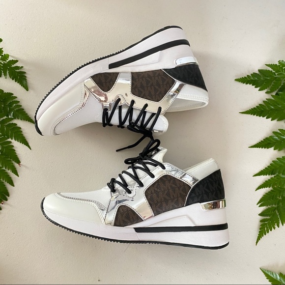 MICHAEL KORS LIV TRAINER EXTREME WEDGE SNEAKER - Picture 2 of 12